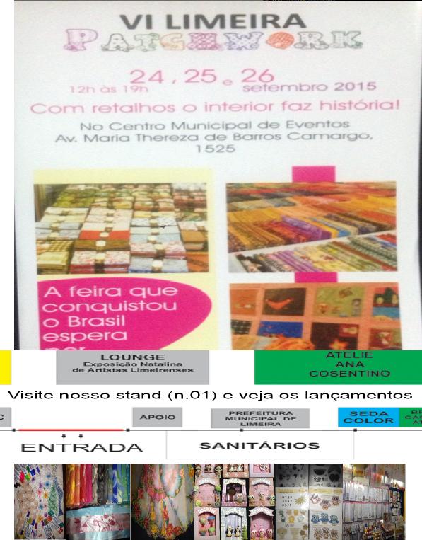24 a 26 /09 – Feira de Patchwork de Limeira/SP
